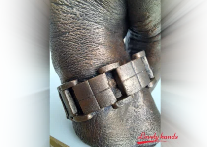 Handbeeld detail armband