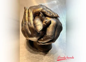 Lovely Hands Handbeeld drie personen bloemvorm