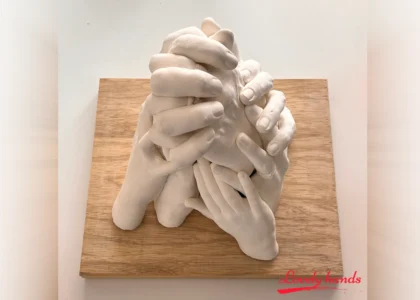 Lovely Hands Handbeeld zeven personen wit